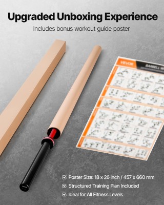 VEVOR Μπάρα Άρσης Βαρών 220cm, Συμβατή με Δίσκους 2 ιντσών, Αντιολι... VEVOR Μπάρα Άρσης Βαρών 220cm, Συμβατή με Δίσκους 2 ιντσών, Αντιολι...