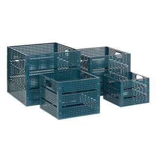 Atmosphera Μεταλλικό Σετ Αποθήκευσης με Διαστάσεις 35x35x30 εκ. 211...