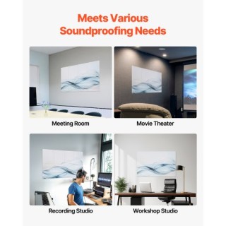 VEVOR 8 Πακέτα Αυτοκόλλητα Ακουστικά Πάνελ 15.8 x 11.8 ίντσες για Σ... VEVOR 8 Πακέτα Αυτοκόλλητα Ακουστικά Πάνελ 15.8 x 11.8 ίντσες για Σ...