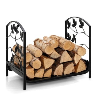Costway Ανθεκτικό Μεταλλικό Ράφι Αποθήκευσης Καυσόξυλων - Μαύρο 48x... Costway Ανθεκτικό Μεταλλικό Ράφι Αποθήκευσης Καυσόξυλων - Μαύρο 48x...