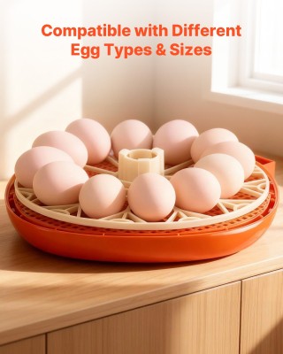 VEVOR Αυτόματη Εκκολαπτική Συσκευή Αυγών με LED και Έλεγχο Θερμοκρα...