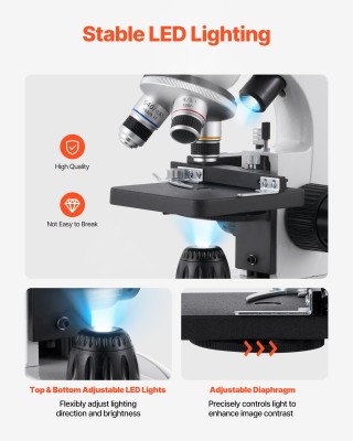 VEVOR Επαγγελματικό Σετ Διόπτρων Μικροσκοπίου με Μεγέθυνση 40-2000X... VEVOR Επαγγελματικό Σετ Διόπτρων Μικροσκοπίου με Μεγέθυνση 40-2000X...