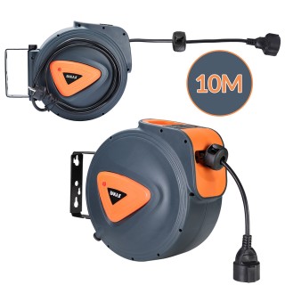 BAKAJI  Ηλεκτρική καρούλι με καλώδιο 10μ προέκταση Schuko στήριξη τ...