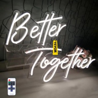 VEVOR Νέον Πινακίδα Better Together με Ρυθμιζόμενη Φωτεινότητα SYB... VEVOR Νέον Πινακίδα Better Together με Ρυθμιζόμενη Φωτεινότητα SYB...