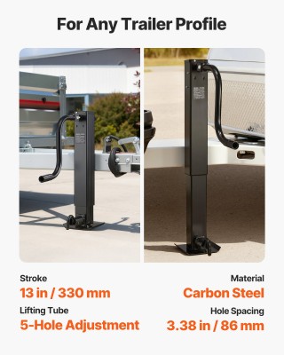 VEVOR Ισχυρός Γρύλος Τρέιλερ με Ρυθμιζόμενο Πόδι για Βαριά Οχήματα ... VEVOR Ισχυρός Γρύλος Τρέιλερ με Ρυθμιζόμενο Πόδι για Βαριά Οχήματα ...