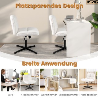 Costway Ρυθμιζόμενη Καρέκλα Γραφείου Χωρίς Μπράτσα με Λειτουργία Λι... Costway Ρυθμιζόμενη Καρέκλα Γραφείου Χωρίς Μπράτσα με Λειτουργία Λι...