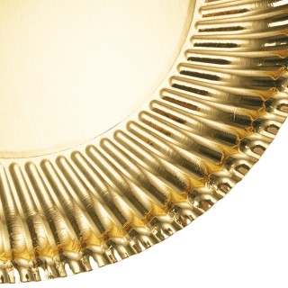 Galileo Σετ 5 Χάρτινα Μίας Χρήσης Πιάτα σε Χρυσό Χρώμα - Santas Hou...