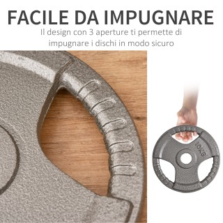 HOMCOM Σετ 6 δίσκων βάρους για Barbell Συνολικό Βάρος 35kg - Γκρι A... HOMCOM Σετ 6 δίσκων βάρους για Barbell Συνολικό Βάρος 35kg - Γκρι A...