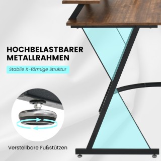 Costway Επαναστατικό Γραφείο Υπολογιστή σε Σχήμα L για Μέγιστη Παρ... Costway Επαναστατικό Γραφείο Υπολογιστή σε Σχήμα L για Μέγιστη Παρ...