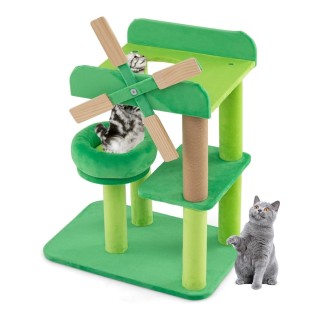 Costway Πολυτελές Ονυχοδρόμιο Γάτας με Πολλαπλά Επίπεδα και Περιστρ... Costway Πολυτελές Ονυχοδρόμιο Γάτας με Πολλαπλά Επίπεδα και Περιστρ...