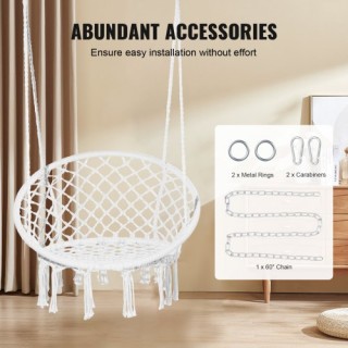 Κρεμαστή Καρέκλα Αιώρα VEVOR για Εσωτερικό & Εξωτερικό Χώρο  XGSDYS...