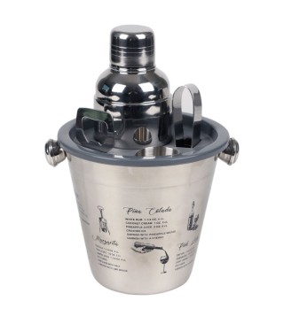 Παγοδοχείο με Αξεσουάρ για Κοκτέιλ 22x17x15cm Urban Living 30940 Παγοδοχείο με Αξεσουάρ για Κοκτέιλ 22x17x15cm Urban Living 30940