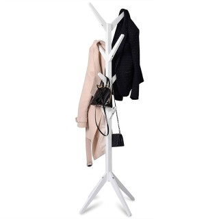 BAKAJI Ξύλινη Κρεμάστρα Δαπέδου από Πεύκο με 8 Γάντζους Λευκή 58x5... BAKAJI Ξύλινη Κρεμάστρα Δαπέδου από Πεύκο με 8 Γάντζους Λευκή 58x5...