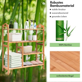 Costway Βάση Παπουτσιών από Μπαμπού με 4 Ράφια για Οργάνωση και Απ... Costway Βάση Παπουτσιών από Μπαμπού με 4 Ράφια για Οργάνωση και Απ...