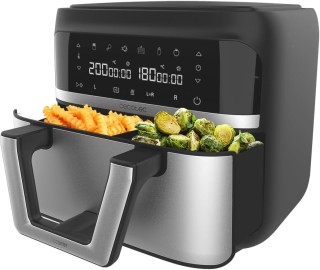 Διπλή Φριτέζα Αέρος - Airfryer 9L με Ψηφιακό Πίνακα και Διαχωριστικ...