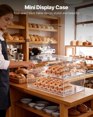 VEVOR Επαγγελματική Δίφυλλη Βιτρίνα Ζαχαροπλαστικής - Διαφανές Ακρυ... VEVOR Επαγγελματική Δίφυλλη Βιτρίνα Ζαχαροπλαστικής - Διαφανές Ακρυ...