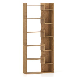 Costway Ξύλινη Βιβλιοθήκη 6 Επιπέδων 69 x 22 x 163 cm JV12716NA