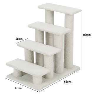 Costway Κατσεντρέπε 2-σε-1 Κασμίρ και Αρνί για Κατοικίδια - Μπεζ 61...
