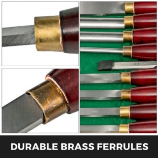 Σετ Ξυλογλυπτικών Σκαρπέλων VEVOR 8τμχ για Τόρνο, 17CM/9INCH, Κόκκι... Σετ Ξυλογλυπτικών Σκαρπέλων VEVOR 8τμχ για Τόρνο, 17CM/9INCH, Κόκκι...