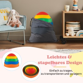 Costway Πολύχρωμοι Πενταγωνικοί Ισορροπιστικοί Λίθοι για Παιδιά, Αν... Costway Πολύχρωμοι Πενταγωνικοί Ισορροπιστικοί Λίθοι για Παιδιά, Αν...