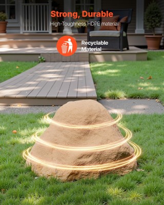 VEVOR Τεχνητό Κάλυμμα Βράχου για Κήπο, Πολυρητίνη, 16x15x10. KXYSZB...