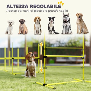 PawHut Σετ 4 Εμποδίων Agility Dog για Εκπαίδευση Σκύλων με Ρυθμιζόμ... PawHut Σετ 4 Εμποδίων Agility Dog για Εκπαίδευση Σκύλων με Ρυθμιζόμ...