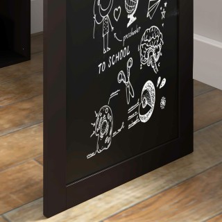 HOMCOM Μοντέρνο Πτυσσόμενο Γραφείο με Βιβλιοθήκη και Πίνακα, από Ξύ...