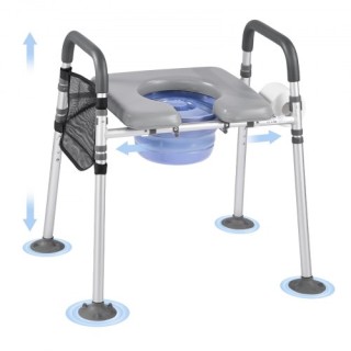 VEVOR Πολυλειτουργική Καρέκλα Τουαλέτας με Ρυθμιζόμενο Ύψος - Υποστ... VEVOR Πολυλειτουργική Καρέκλα Τουαλέτας με Ρυθμιζόμενο Ύψος - Υποστ...