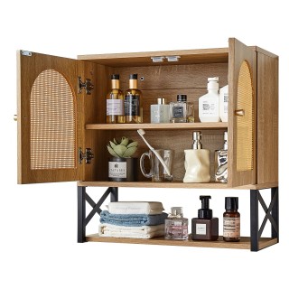 VEVOR Κρεμαστή Ντουλάπα Μπάνιου με Ρυθμιζόμενα Ράφια - 23x10x23 BDM...