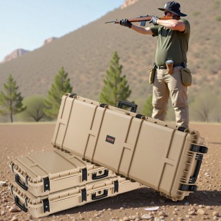 VEVOR Αδιάβροχη και Ανθεκτική Θήκη Όπλου IP67, 1320 mm, με Σχήματα ...