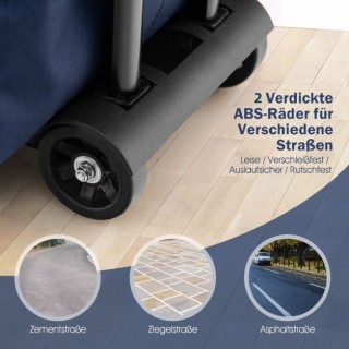 Πτυσσόμενο Καρότσι Μεταφοράς και Αποθήκευσης 38 L Χρώματος Σκούρο Μ...