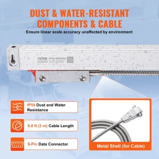 VEVOR Ψηφιακή Οθόνη 3 Αξόνων με Γραμμική Κλίμακα 10 20 24 και Αξεσ... VEVOR Ψηφιακή Οθόνη 3 Αξόνων με Γραμμική Κλίμακα 10 20 24 και Αξεσ...