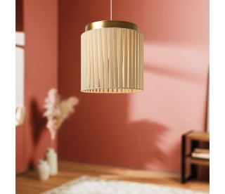 Ostaria Ανάρτηση βαμβακερή Κέοπας μπεζ και χρυσή -37738