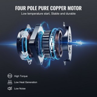 Σετ Αντλίας Κενού & Μετρητή VEVOR 1/4 HP HVAC 4 CFM  KDZ4CFM180WA15...