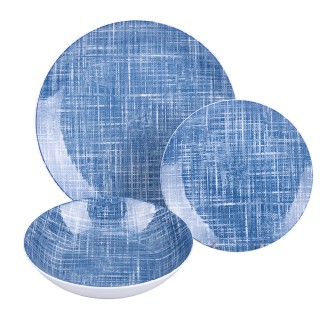 Villa DEste  Σετ πιάτων 18 τεμαχίων από πορσελάνη 6 θέσεων τραπεζιο...