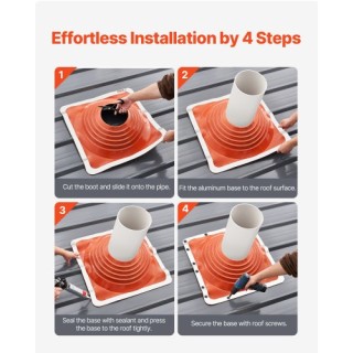 VEVOR Μεταλλική Στέγη Σωλήνα Στεγανοποίησης Μπότα για Σωλήνα 10-18 ... VEVOR Μεταλλική Στέγη Σωλήνα Στεγανοποίησης Μπότα για Σωλήνα 10-18 ...