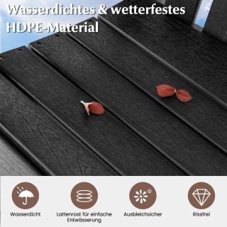 Costway  Υψηλής Ποιότητας Σκαμπό Μπαρ από HDPE με Βελτιωμένη Κατασκ...