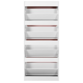 BAKAJI Παπουτσοθήκη 4 Πόρτες Ράφια Διπλού Βάθους με Λαβή Ροζ και Λ... BAKAJI Παπουτσοθήκη 4 Πόρτες Ράφια Διπλού Βάθους με Λαβή Ροζ και Λ...