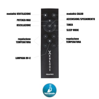 Kooper Καθαριστής αέρα με 2 φίλτρα Hepa, έλεγχος μέσω τηλεχειριστηρ...