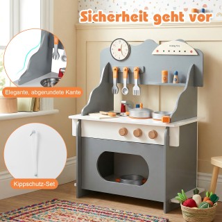 Costway Παιδική Κουζίνα με Πλήρη Αξεσουάρ, Φούρνο, Ρολόι & Ράφι Μπα... Costway Παιδική Κουζίνα με Πλήρη Αξεσουάρ, Φούρνο, Ρολόι & Ράφι Μπα...