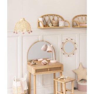 Atmosphera Παιδικό Φωτιστικό Οροφής Μπεζ από Bamboo με Ροζ Πομ-Πομ ... Atmosphera Παιδικό Φωτιστικό Οροφής Μπεζ από Bamboo με Ροζ Πομ-Πομ ...