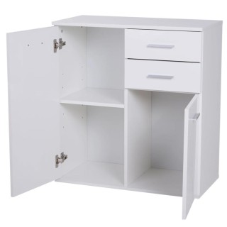 BAKAJI  Κινητό Έπιπλο με Συρτάρια Πόρτες 2 Ράφια Ντουλάπι Κουζίνας ...