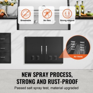 Πόρτα BBQ VEVOR 762x533 mm Διπλή Εξωτερική Κουζίνα  SMMBSCJMHS30RL2...