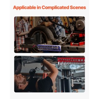 VEVOR  Μαγνητική Οργάνωση Υποδοχών 8τμχ Μπλε & Κόκκινο για Μετρικό ...