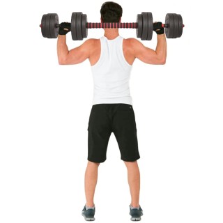 BAKAJI Σετ Αλτήρες 25kg (4x2.5kg+4x2kg+4x1.5kg) Μπάρα Βαρών Γυμναστ...