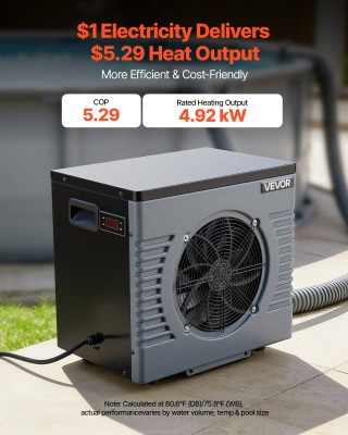 VEVOR Ηλεκτρική Αντλία Θερμότητας Πισίνας 4920 W για Πάνω από το Έδ... VEVOR Ηλεκτρική Αντλία Θερμότητας Πισίνας 4920 W για Πάνω από το Έδ...