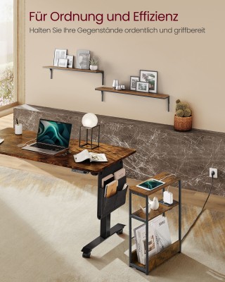 VASAGLE Λεπτό Τραπεζάκι Νυκτός 45x18x58cm με Πρίζα και USB Θύρες LE... VASAGLE Λεπτό Τραπεζάκι Νυκτός 45x18x58cm με Πρίζα και USB Θύρες LE...