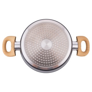 Galileo Κατσαρόλα 24 cm με κεραμική αντικολλητική επίστρωση από κρά...