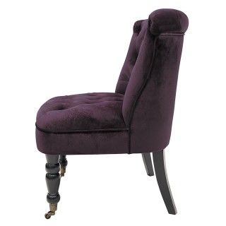 Galileo  Σετ 2 τμχ Πολυθρόνα σαλονιού σε απόχρωση δαμάσκηνου με ύφα...