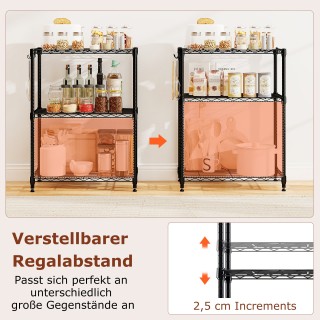 Costway Ρυθμιζόμενο και Βαρέως Τύπου Μεταλλικό Βιομηχανικό Ράφι Απο...